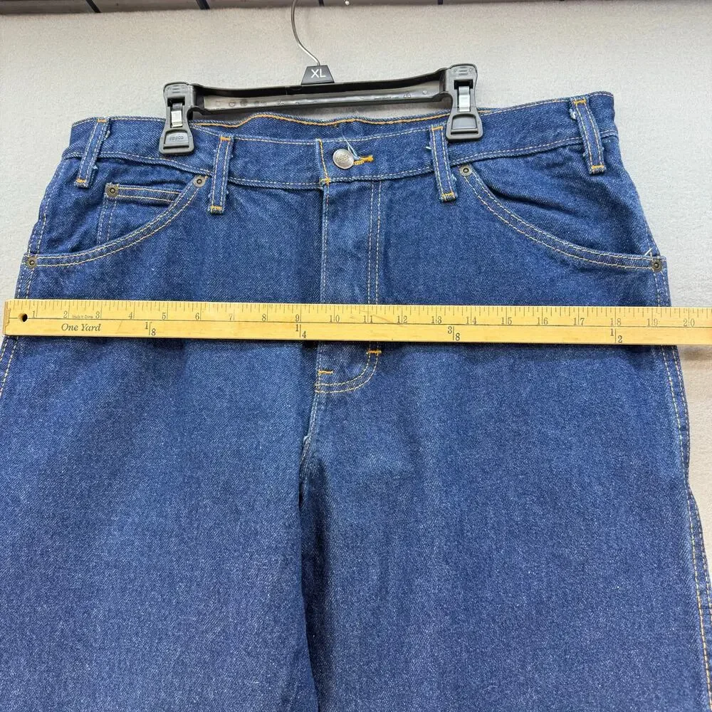 Dickies Jeans Men's 34x30R Blue Straight Leg Work Jeans Heavy Duty  NWT